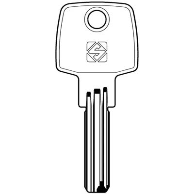 CHIAVE PUNZONATA CISA CS48 SILCA - OTTONE NICHELATO- 5 pezzi