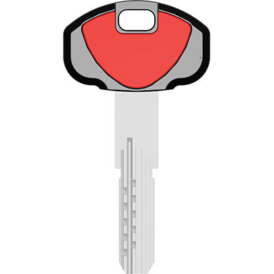 CHIAVE PUNZONATA SECUREMME K2 ORIGINALE - OTTONE NICHELATO- 5 pezzi