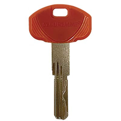 CHIAVE PUNZONATA SECUREMME EVO K64 HAND - OTTONE NICHELATO- 5 pezzi