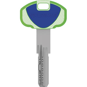 CHIAVE PUNZONATA EVO K22 SECUREMME - OTTONE NICHELATO- 5 pezzi