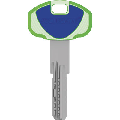 CHIAVE PUNZONATA EVO K22 SECUREMME - OTTONE NICHELATO- 5 pezzi