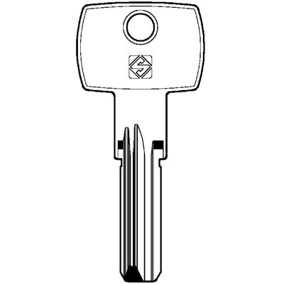 CHIAVE PUNZONATA MOTTURA PROJECT GVY1R SILCA - OTTONE NICHELATO- 10 pezzi