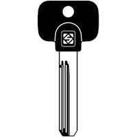 CHIAVE PUNZONATA MULTLOCK MTK4RP SILCA - OTTONE NICHELATO- 5 pezzi