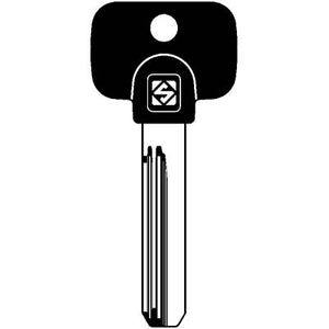 CHIAVE PUNZONATA MULTLOCK MTK4RP SILCA - OTTONE NICHELATO- 5 pezzi