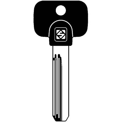 CHIAVE PUNZONATA MULTLOCK MTK4RP SILCA - OTTONE NICHELATO- 5 pezzi