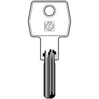 CHIAVE PUNZONATA CORBIN CB98 SILCA - OTTONE NICHELATO- 5 pezzi