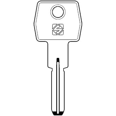 CHIAVE PUNZONATA AGB AGB5 SILCA - SCUDO 9000 OTTONE NICHELATO- 10 pezzi