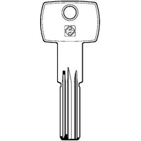 CHIAVE PUNZONATA AGB AGB8 SILCA - SCUDO 7000 OTTONE NICHELATO- 10 pezzi