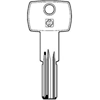 CHIAVE PUNZONATA AGB AGB9 SILCA - SCUDO 5000 OTTONE NICHELATO- 10 pezzi