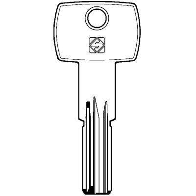 CHIAVE PUNZONATA AGB AGB9 SILCA - SCUDO 5000 OTTONE NICHELATO- 10 pezzi