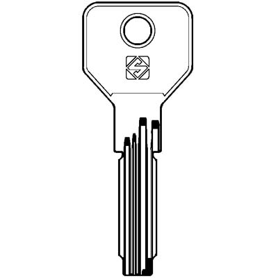 CHIAVE PUNZONATA CISA CS146 SILCA - OTTONE NICHELATO- 10 pezzi