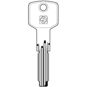 CHIAVE PUNZONATA CISA CS62 SILCA - OTTONE NICHELATO- 10 pezzi