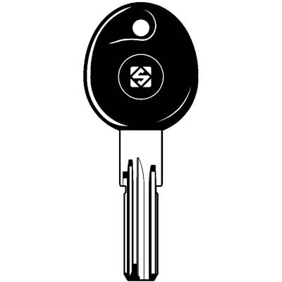 CHIAVE PUNZONATA ISEO IE26P SILCA - OTTONE NICHELATO- 5 pezzi