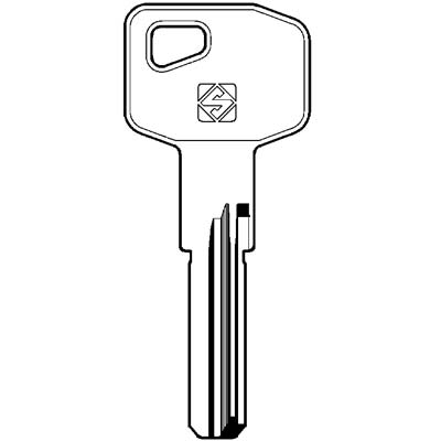 CHIAVE PUNZONATA MG MONTI MG9 SILCA - OTTONE NICHELATO- 5 pezzi