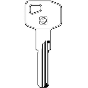 CHIAVE PUNZONATA MG MONTI MG9 SILCA - OTTONE NICHELATO- 5 pezzi