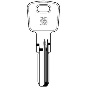 CHIAVE PUNZONATA OMEC OC4 SILCA - OTTONE NICHELATO- 5 pezzi