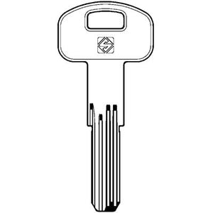 CHIAVE PUNZONATA SECUREMME K1 SCM2 SILCA - OTTONE NICHELATO- 5 pezzi