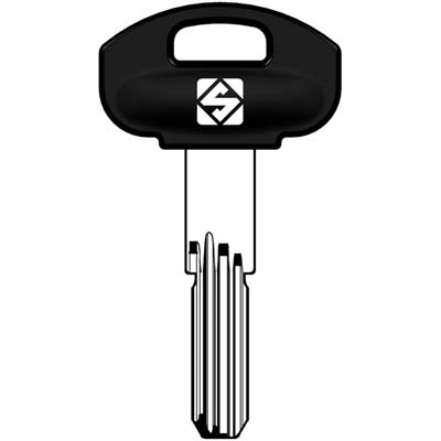 CHIAVE PUNZONATA SCM3RP SECUREMME SILCA - OTTONE NICHELATO- 5 pezzi