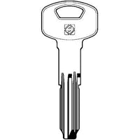 CHIAVE PUNZONATA YALE YA90 SILCA - OTTONE NICHELATO- 10 pezzi