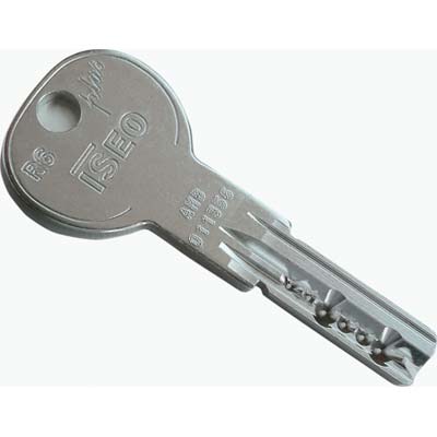 CHIAVE PUNZONATA ISEO 020819 ORIGINALE - OTTONE- 5 pezzi