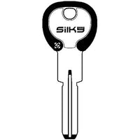 CHIAVE PUNZONATA AGB AGB5DZ SILKY SILCA - OTTONE NICHELATO- 5 pezzi