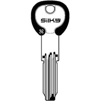 CHIAVE PUNZONATA CISA CS62DZ SILKY SILCA - OTTONE NICHELATO- 5 pezzi