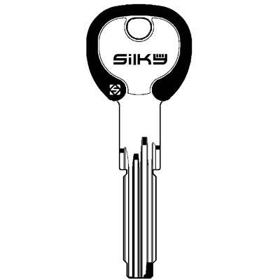 CHIAVE PUNZONATA CISA CS70DZ SILKY SILCA - OTTONE NICHELATO- 5 pezzi