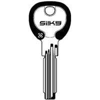 CHIAVE PUNZONATA CORBIN CB97DZ SILKY SILCA - OTTONE NICHELATO- 5 pezzi