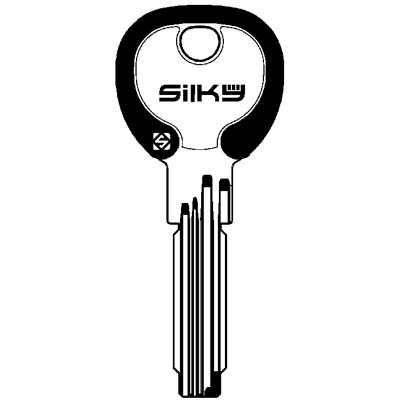 CHIAVE PUNZONATA CORBIN CB97DZ SILKY SILCA - OTTONE NICHELATO- 5 pezzi