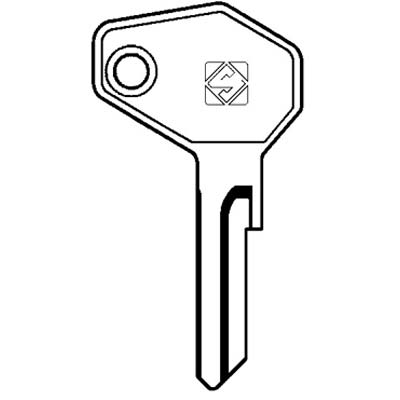 CHIAVE AUTO ZADI CAGIVA ZD7 SILCA - ACCIAIO NICHELATO- 5 pezzi