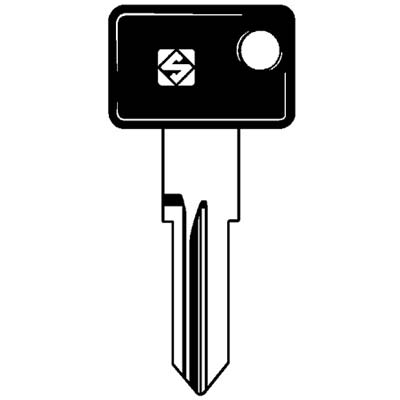 CHIAVE AUTO ZADI ZD14RP SILCA - APRILIA DUCATI MALAGUTI PIAGGIO ACCIAIO NICHELATO- 5 pezzi