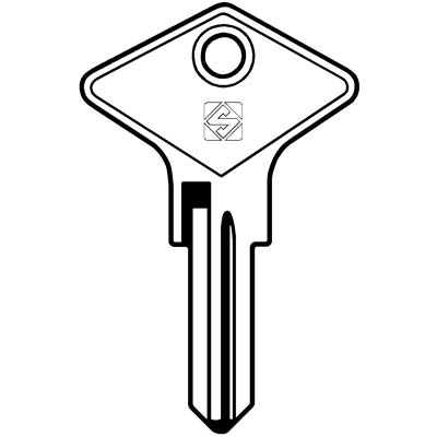 CHIAVE AUTO RONIS RO28 SILCA - ACCIAIO NICHELATO- 10 pezzi