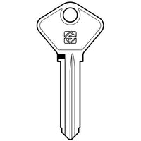 CHIAVE AUTO SAFE GIOBERT AF3A SILCA - ACCIAIO NICHELATO- 10 pezzi