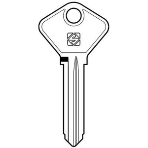 CHIAVE AUTO SAFE GIOBERT AF3B SILCA - ACCIAIO NICHELATO- 10 pezzi