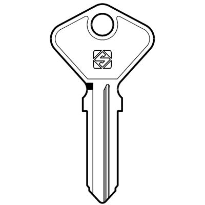 CHIAVE AUTO SAFE GIOBERT AF4B SILCA - ACCIAIO NICHELATO- 10 pezzi