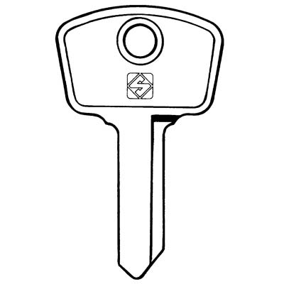 CHIAVE AUTO SAFE GIOBERT AF5D SILCA - ACCIAIO NICHELATO- 10 pezzi