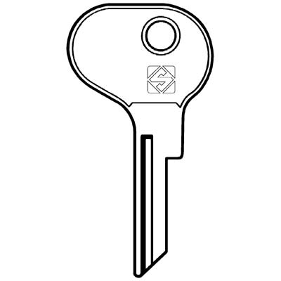 CHIAVE AUTO BOSCH BH4 SILCA - ACCIAIO NICHELATO- 10 pezzi