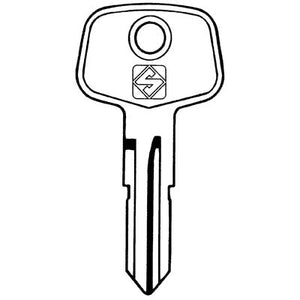 CHIAVE AUTO HUF BLAU BT2R SILCA - ACCIAIO NICHELATO- 5 pezzi