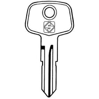 CHIAVE AUTO HUF BLAU BT4 SILCA - ACCIAIO NICHELATO- 5 pezzi