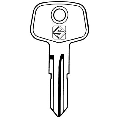 CHIAVE AUTO HUF BLAU BT4 SILCA - ACCIAIO NICHELATO- 5 pezzi