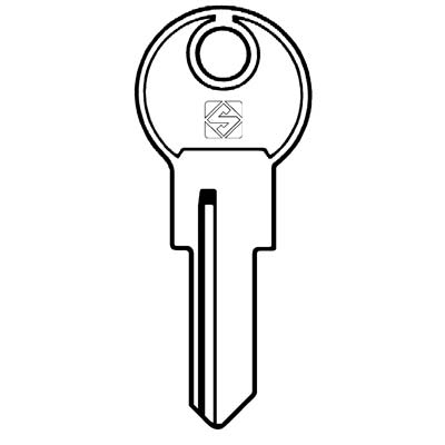 CHIAVE AUTO BOSS BOS1 SILCA - ACCIAIO NICHELATO- 5 pezzi