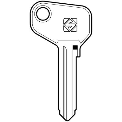 CHIAVE AUTO ALFA ROMEO AUTOBIANCHI FAB2 SILCA - ACCIAIO NICHELATO- 10 pezzi