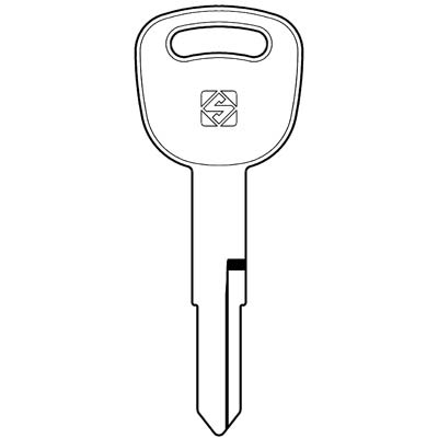 CHIAVE AUTO KYMCO KYM2 SILCA - ACCIAIO NICHELATO- 5 pezzi