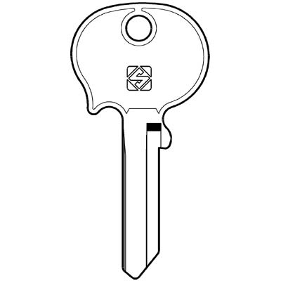 CHIAVE AUTO ALFA ROMEO FERRARI NE9A SILCA - ACCIAIO NICHELATO- 5 pezzi