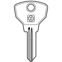 CHIAVE AUTO FIAT SIP10 SILCA - ACCIAIO NICHELATO- 5 pezzi