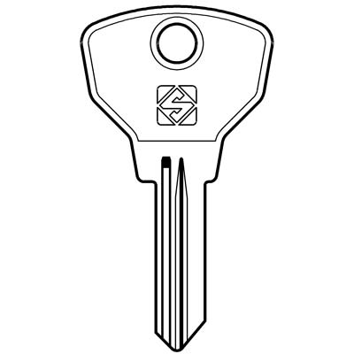 CHIAVE AUTO FIAT SIP10R SILCA - ACCIAIO NICHELATO- 5 pezzi