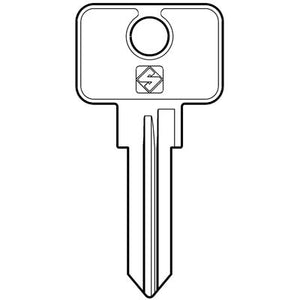 CHIAVE AUTO SISPA AUTOBLOCK SSA4R SILCA - ACCIAIO NICHELATO- 10 pezzi