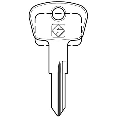 CHIAVE AUTO ZADI ZD18 SILCA - ACCIAIO NICHELATO- 5 pezzi