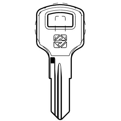 CHIAVE AUTO ZADI ZD26R SILCA - ACCIAIO NICHELATO- 5 pezzi