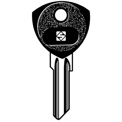 CHIAVE AUTO FIAT GT12AP SILCA - OTTONE NICHELATO- 5 pezzi